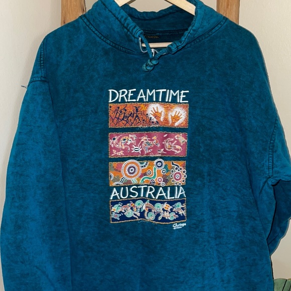 Vintage Tops - RARE Vintage 1990s Acid Wash Tribal Sweatshirt